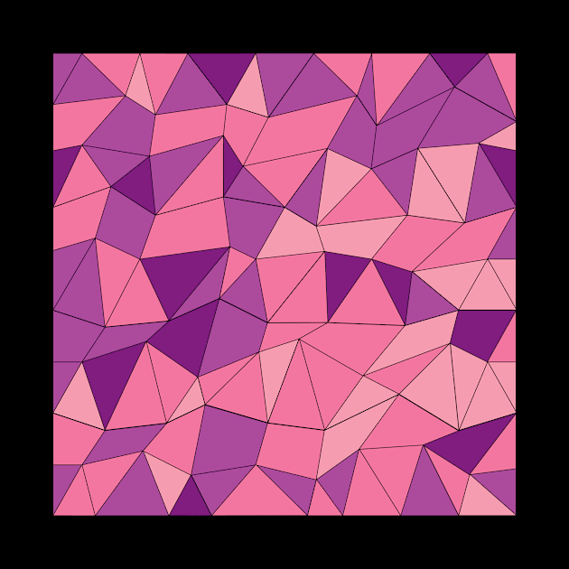 Purple Abstract Polygon Pattern by Brobocop