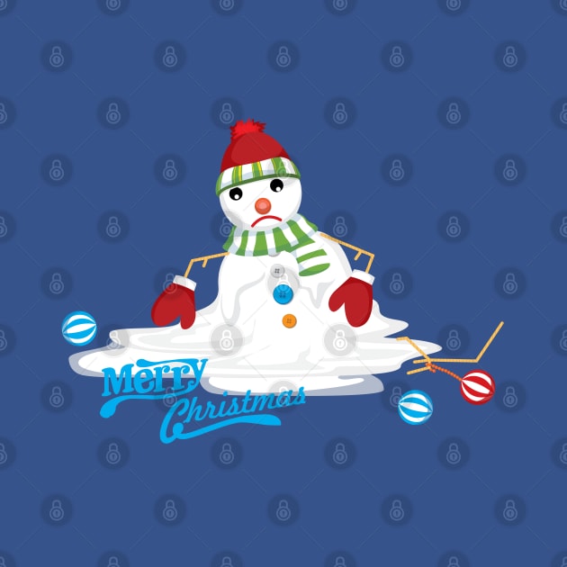 merry christmas melting snowman by gossiprag