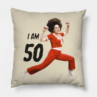 Sally O'Mally I am 50 Pillow