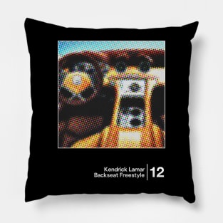 Kendrick Lamar - Backseat Freestyle / Minimal Graphic Artwork Design Pillow