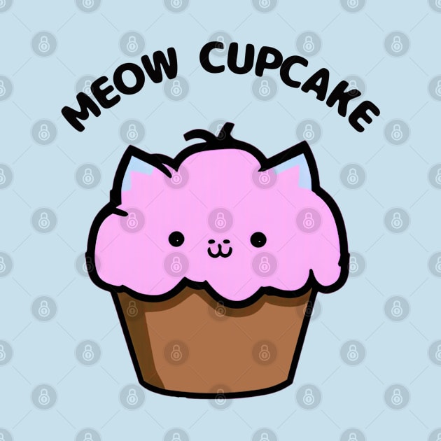 Meow Cupcake - Kawaii cat and cup cake by Ravenglow