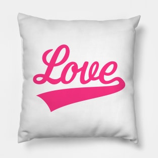 Love (Lettering / Pink) Pillow