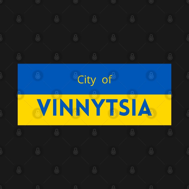 The City of Vinnytsia in Ukraine Flag by aybe7elf