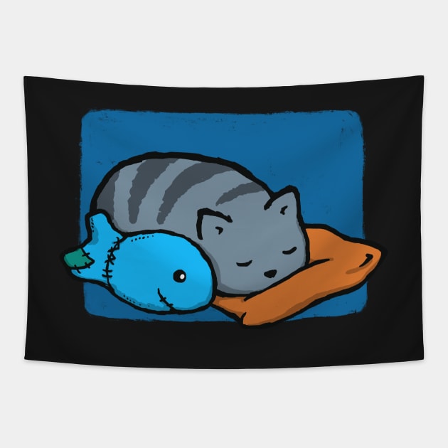 Sleeping With The Fishes Tapestry by CrumblinCookie