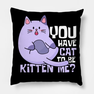 You Have Cat To Be Kitten Me Funny Cat Pillow