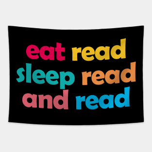 Book Aesthetic - eat read sleep read and read Tapestry