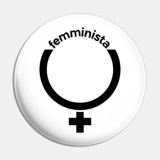 Feminist Italian Femminista Pin