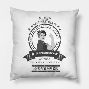 never underestimate the power of a women Pillow