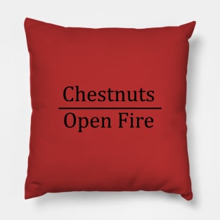 Chestnuts over an open fire - Math Christmas Pillow