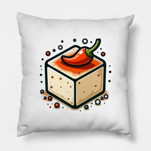 Tofu Plant Based Japan Japanese Vintage Since Retro Pillow