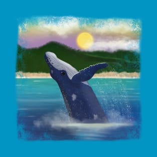 Humpback Whale at Sunset Original T-Shirt