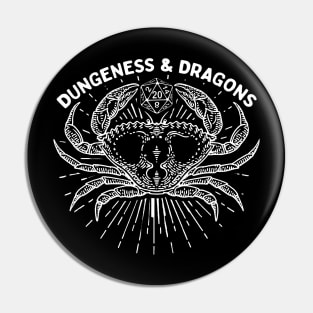 Dungeness & Dragons Pin