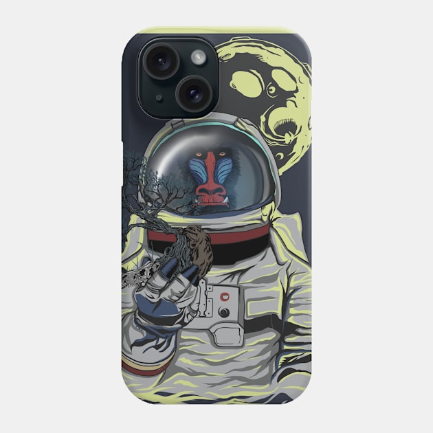 ape astronauts Phone Case by pilipsjanuariusDesign