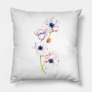 Asymmetrical Anemones Pillow