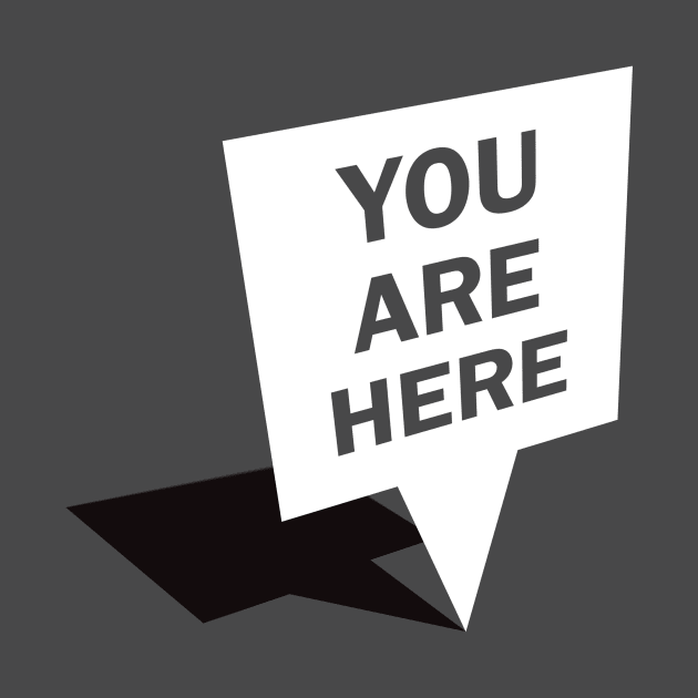 You are here - white by JCB