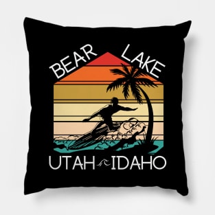 Bear Lake Utah Idaho Sunset Pillow