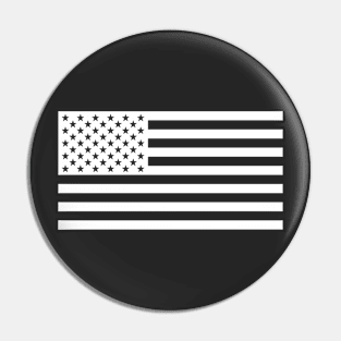 US Flag - White Pin