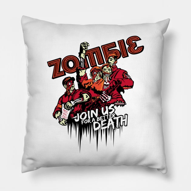 Join Us Zombie Pillow by Zeronimo66