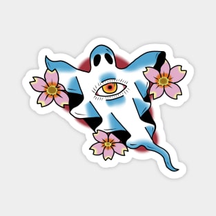 Ghost and Cherry Blossoms Magnet