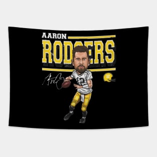 Aaron Rodgers Green Bay Cartoon Tapestry