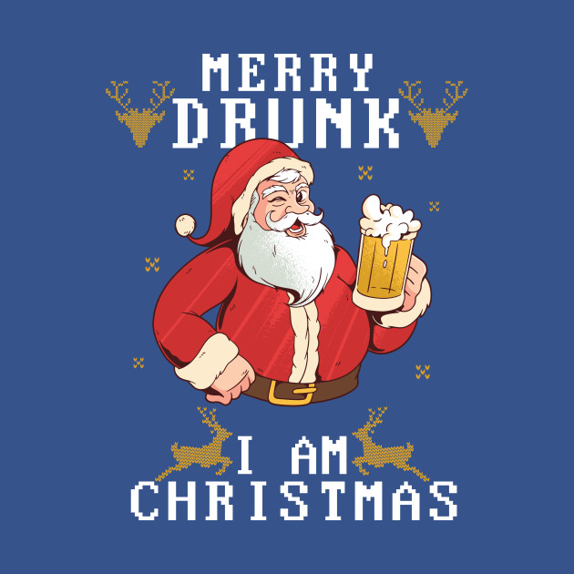 Disover Happy Drunk I am Christmas - Christmas Party - T-Shirt