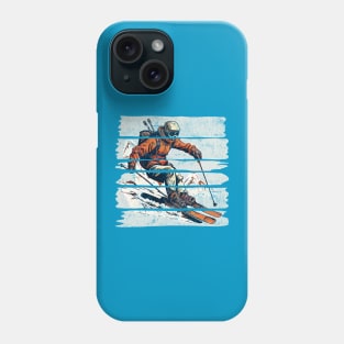 Skier Skiing Phone Case