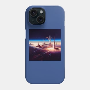 Interplanetary Spaceport Phone Case