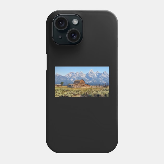 Famous Barn at Grand Teton Phone Case by algill