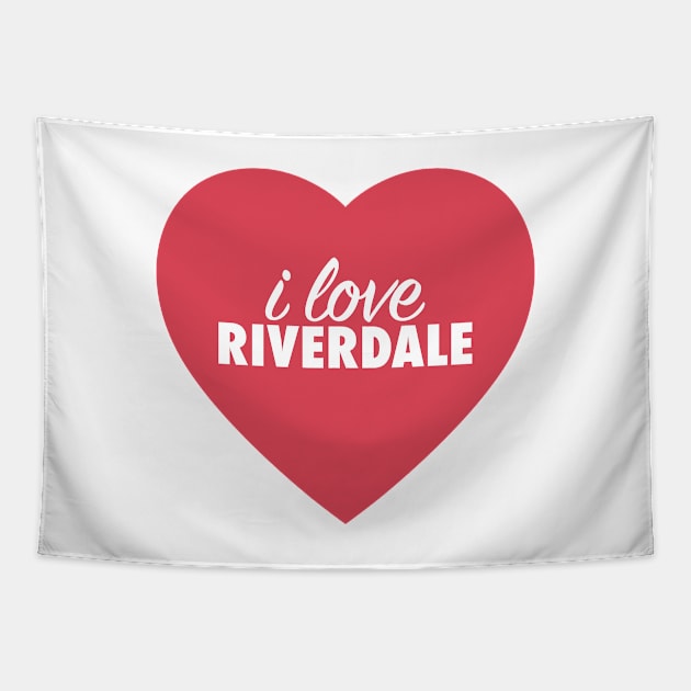 I Love Riverdale In Red Heart Tapestry by modeoftravel