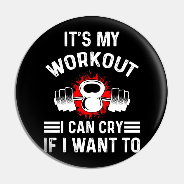 Funny Workout Design Motivational Gym Saying For Fit Men And Women Pin by TeeTypo