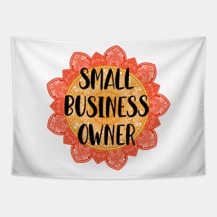 Small Business Owner Mandala Design Tapestry