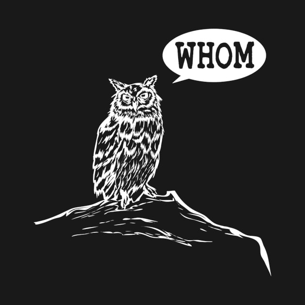 Funny Whom Owl Grammar English Teacher by danielfarisaj