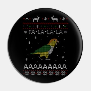 FA LA LA Ugly Christmas White bellied Caique Pin