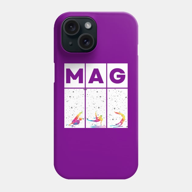 MAG Rainbow and white Phone Case by Half In Half Out Podcast