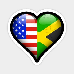 Half American Half Jamaican - Gift for Jamaican From Jamaica Magnet