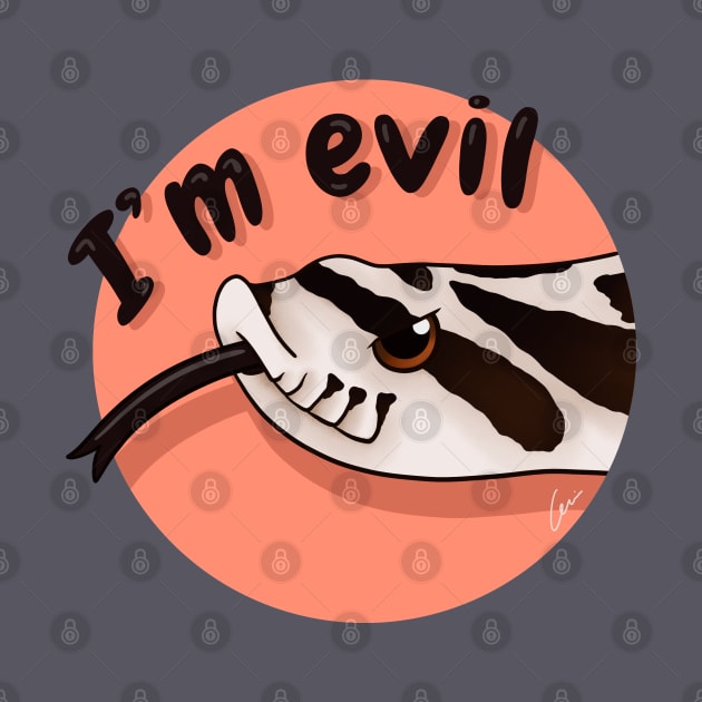 Superarctic Western Hognose Snake, "I'm evil" by anacecilia