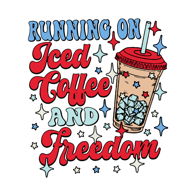 running on iced coffee and freedom gift for you by Kenelm Newton shop
