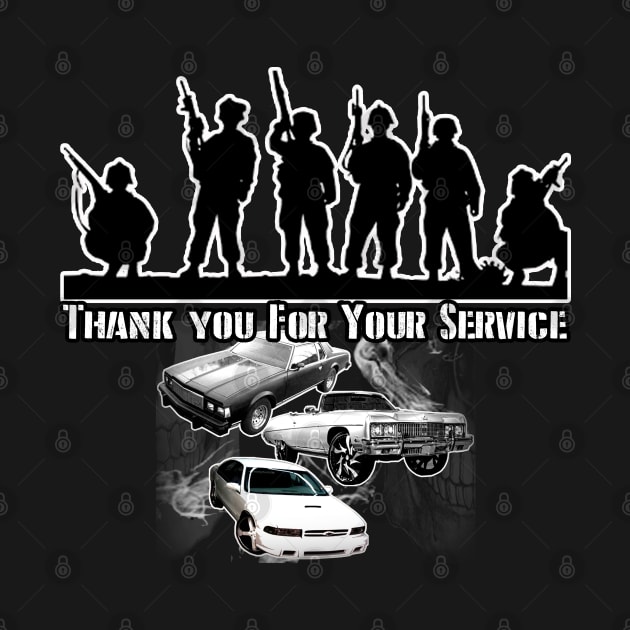 Thank You For Your Service Veteran Military INC by Black Ice Design