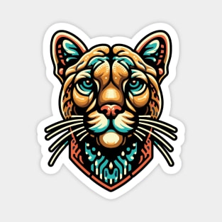Design of a Huichol style Cougar Magnet