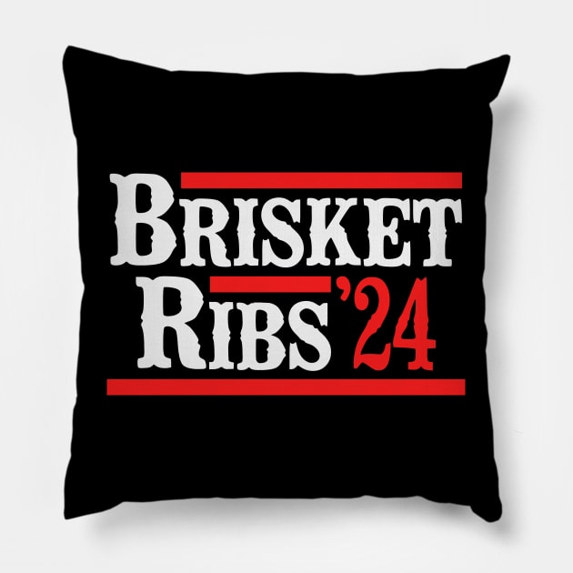 Brisket Ribs 2024 Pillow by Etopix