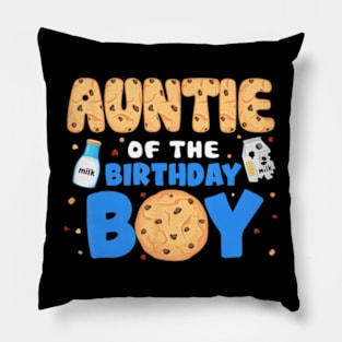 Auntie Of The Birthday Boy Milk And Cookies 1St Birthday Pillow