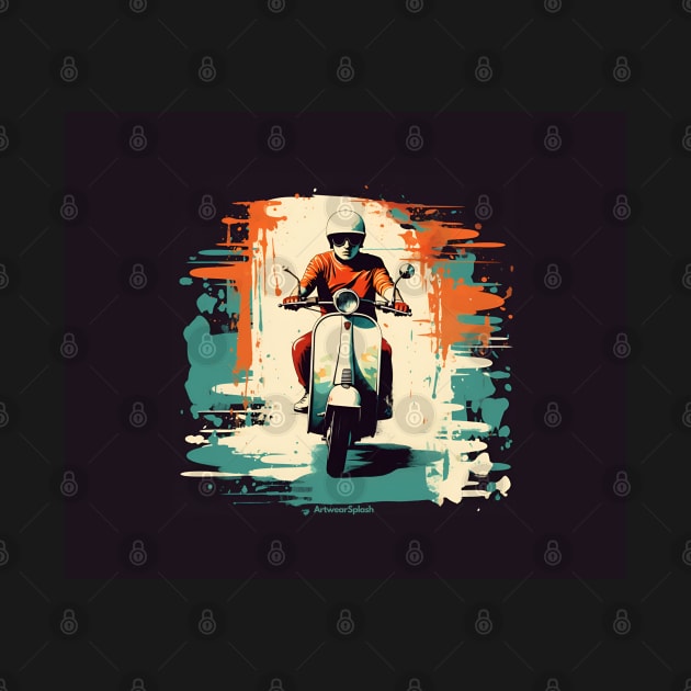 Scooter Ride Urban Racer by ArtWearSplash