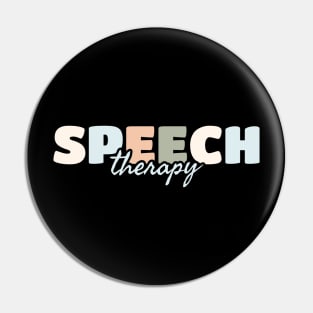 Speech Therapy - Groovy Color Pin