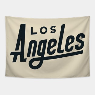 Los Angeles - Minimalist Retro Typography Art Tapestry