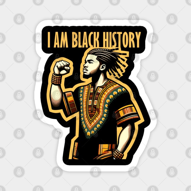 I Am Black History Month African American Magnet by Merchweaver