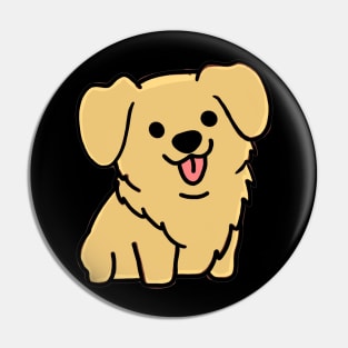 Cute Golden Retriever Pin