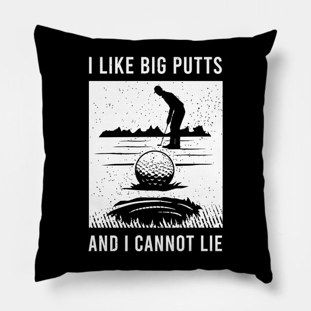 Funny Golf Clothing For A Golf Player Pillow by AlleyField