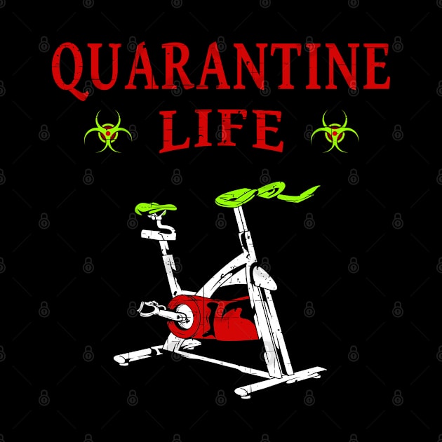 Quarantine Life Self Isolation Workout Bike by Capital Blue