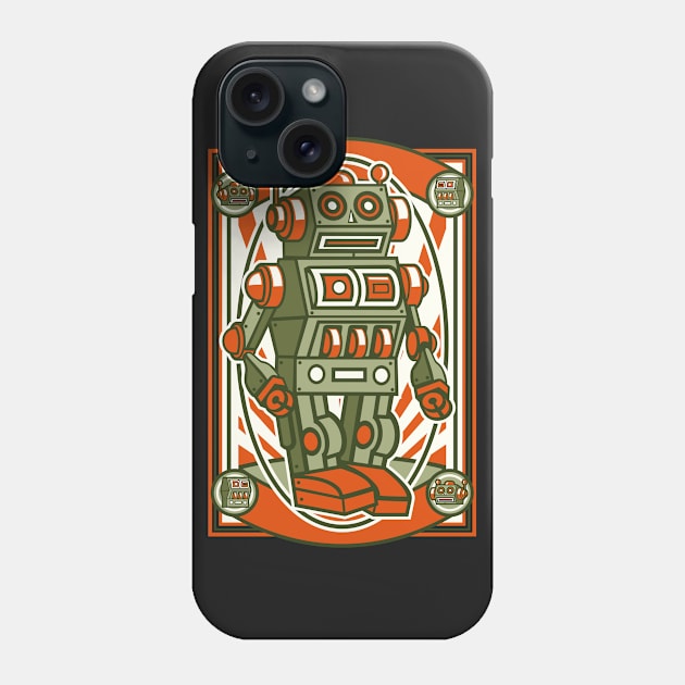 Vintage Robot Phone Case by PaunLiviu