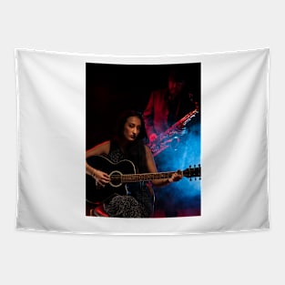 Guitar and Saxophone Tapestry